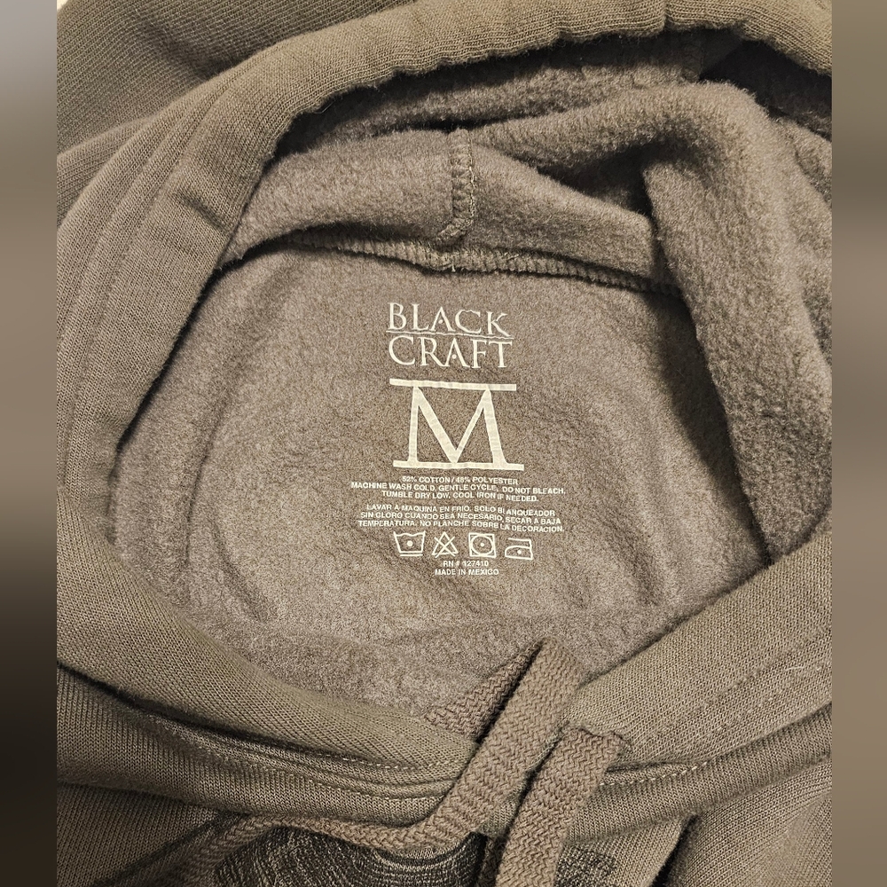 Blackcraft Cult Plant Witch Cropped Hoodie & Shorts Set Olive Green M - Picture 8 of 8